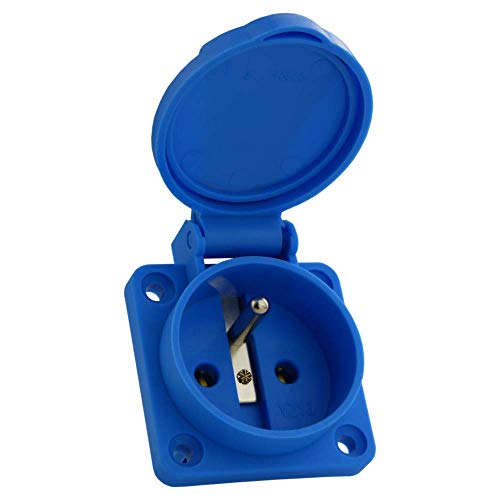 Einbausteckdose 230V 16A IP54 Steckdose französisches System Doktorvolt 9955 Cover