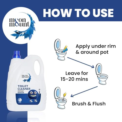 Image of Moon and Mount Toilet Seat Cleaner Liquid, All Purpose Cleaner, Citrus Fresh, 5L