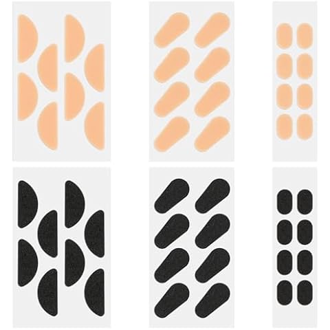 Bewudy 24 Pairs Eyeglass Nose Pads, Soft Silicone Adhesive Air Chamber Glasses Nose Pads, 1.5mm Thickness Adhesive Slip Glasses Nose Grips with Air Bag for Sunglasses Eyeglasses Reading Glasses Cover