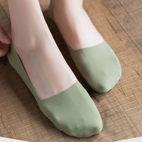 No Show Socks Womens, Non Slip Bottom Ultra Low Cut Liners for Flats Hidden Invisible Boat 6 Pairs3