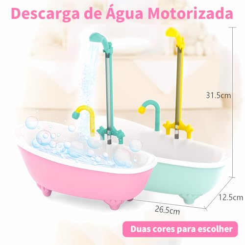 Banheira Automática para Papagaios e Calopsitas Chuveiro Giratório - Material Durável ABS Ideal para