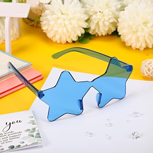 Coume Rimless Star Shape Sunglasses Sun Glasses for Women Men Candy Color Star Glasses Tinted Sunglasses for Women3
