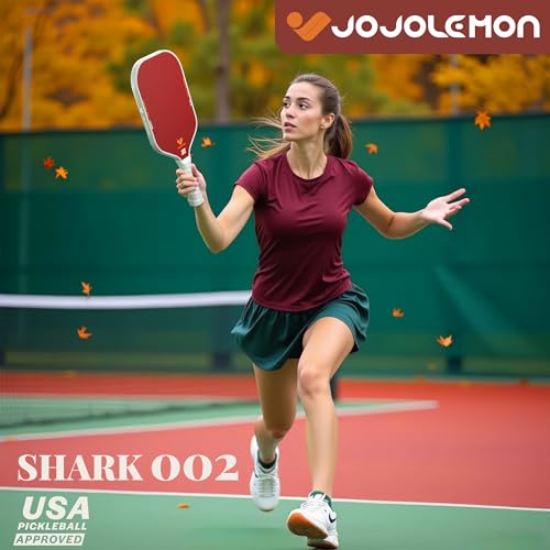 Image of JOJOLEMON Pickleball Paddles, Carbon Fiber Pickleball Paddle with a 16mm Shark Power Polymer Core, The Pickleball Rackets Designed for Ultimate Spin & Consistency