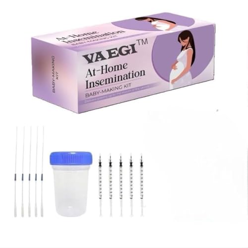 Image of Insemination Kit for Women-17cm| IVI Kit with 5 Dispenser, 5 Tube Applicator & 1 Collection Cups| Supports Natural Pregnancy| At-Home Insemination Kit| Baby Conceive Kit for Couples(Pack of 5)