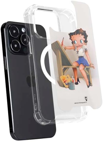Skinit Phone Case Compatible with MagSafe iPhone 16 Pro - Officially Licensed Betty Boop The Artist Design