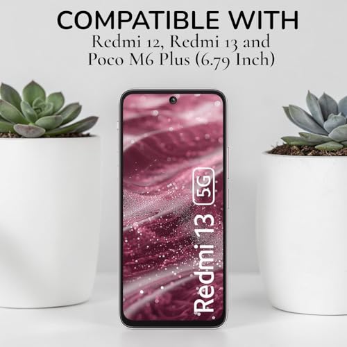 Image of Premium Tempered Glass for Redmi 12 5G / 4G | Edge-to-Edge Protection | 9H Military Grade Hardness | Bubble-Free & Case Friendly HD Clear Screen Protector
