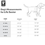Hurtta LifeSavior ECO Rettungsweste für Hunde, Schwimmweste, Schwimmhilfe Hund, Schale aus recyceltes Polyester, Rot 20-40kg