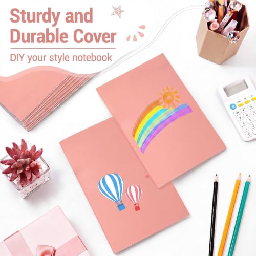 Image of Mimorou 100 Pcs A5 Journals Notebooks Bulk,Flesh Pink,Lined