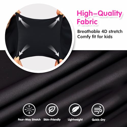 Image of Girls One Piece Swimsuit UPF 50+ Rash Guard with Front Zipper for Ages 3-14