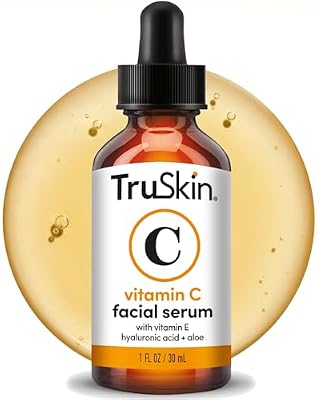 TruSkin Vitamin C Serum for Face - Anti Aging Face Serum with Hyaluronic Acid & Vitamin E - Brightening Formula for Improving Appearance of Dark Spots, Fine Lines & Wrinkles - All Skin Types, 1 fl oz