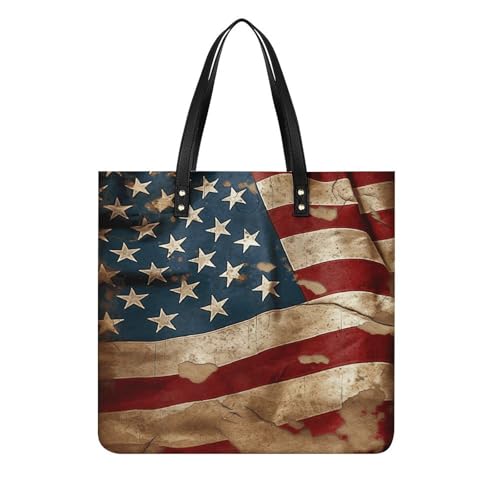 Sac à main pour femme drapeau américain vintage idéal pour voyages et travail