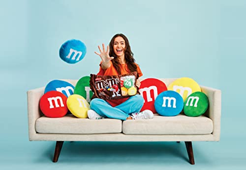 Iscream M&M's Package 16" X 8.5" Pillow Set With Mini M&M's Candy Pillows #TOP3
