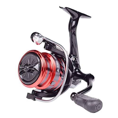 AANWKENL Carrete de Pesca Giratorio UL 2000 3000 Carrete de Metal Poco Profundo 5,2: 1 Arrastre máximo 8KG Bobina de Carrete Giratorio de Perfil bajo de Agua Dulce(3000 Series)