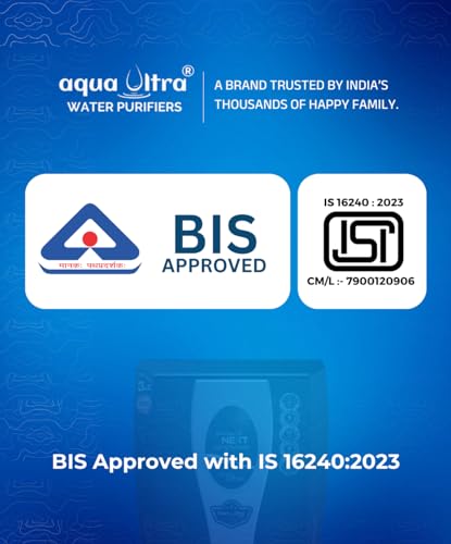 Image of AQUAULTRA Ro+Uv+Uf Water Purifier ( Smart) Aqua Ultra Pro Black Fully Automatic With Copper +Zinc+ Alkaline 13-L Ro+Uv Uf+Tds Controller Water Purifier For Home Kitchen