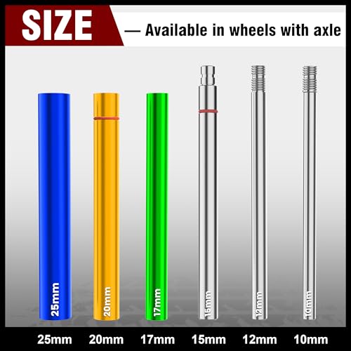 Image of SporGain Dirt Bike Tire Changing Tool Kit for Motocross and Enduro, Dirt Bikes 16 inch to 21 inch Wheels, Comes with 15 /17 /20 /25mm Axles, Colour
