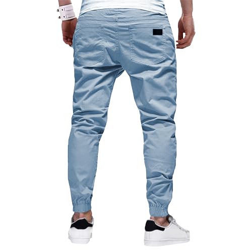 Me's Joggers Pants Casual Cotton Drawstring Chino Cargo Pants Hiking Outdoor Track Twill Workout Jogging Sweatpants3