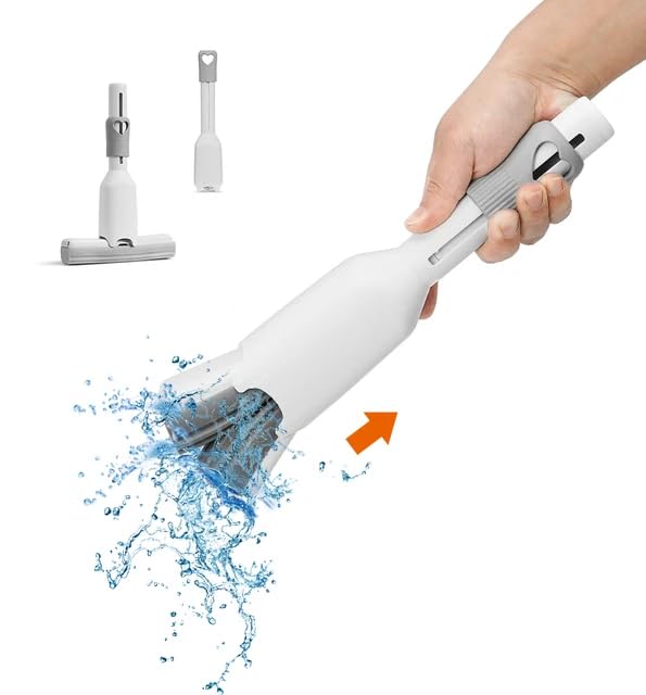 Mini Mops + Sponges; Portable Self Squeeze Mop; Sponge Mop, Small Mops for Small Space (1Handle+1Sponge)
