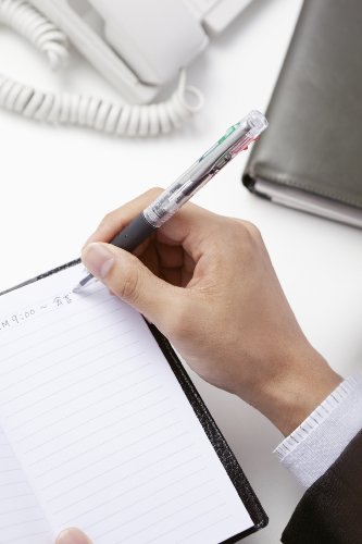 Image of Tombow Reporter 4, 4-Color Ballpoint Pen, 0.7Mm, Transparent Barrel, Pack of 1