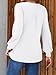 Long Sleeve Shirts For Women Fall Fashion 2025 Womens Tunic Tops Pleated Crew Neck Puff Sleeve Blouses Dressy Casual White