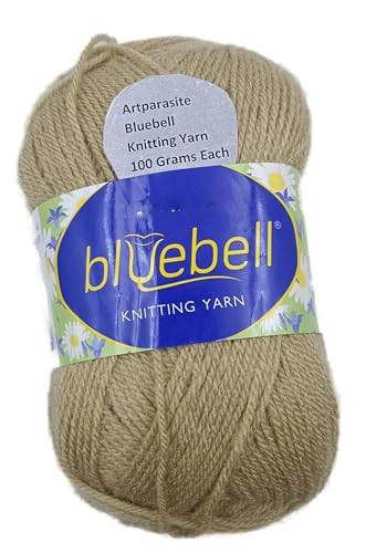 Image of 1 Pieces Blue Bell Wool, 100 gm Each Thick Yarn Best Used with Knitting Crochet Needles Wool Yarn for Knitting Needle Acrylic Thread Knitting Yarn (Brown)