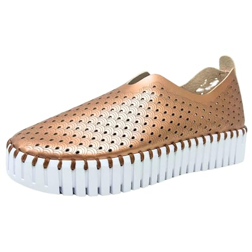 Ilse Jacobsen HORNBAEK Women's Tulip U0010 Metallic Platform | Slip-On | Low-Top