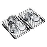 G-TING Pull Out Cabinet Organizer, Heavy Duty Slide Out Pantry Shelves Sliding Drawer Storage for Ho