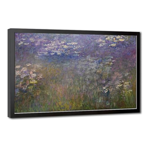 Toile tendue nénuphars Monet 40,6x61 cm pour habiller un mur vide