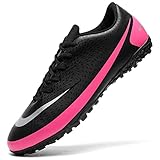 DimaiGobal Fußballschuhe Herren TF Trainingsschuhe Professionelle Fussballschuhe Jugendliche Outdoor Sport 42EU Schwarz