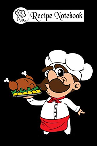  Recipe notebook: cook chef restaurant 6x9 100 pages bleed