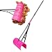 Amazing Rake 3-IN-1 Hot Pink Ergonomic Lightweight 17-Inch Lawn Leaf Grabber Claw Yard Garden Pickup Tool - For Leaves Grass Pine Needles Debris