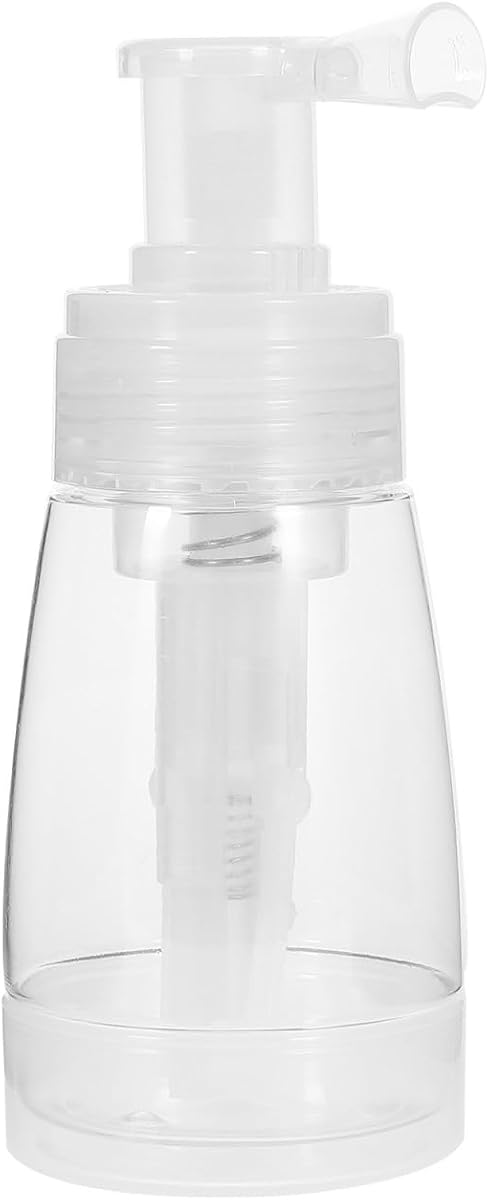 Fomiyes Baby Travel Powder Puff Bottle with Loose Powder Container and Soft Puff for Easy Application 5.90X2.36X2.36In Refillable Talcum Storage for Delicate Skin