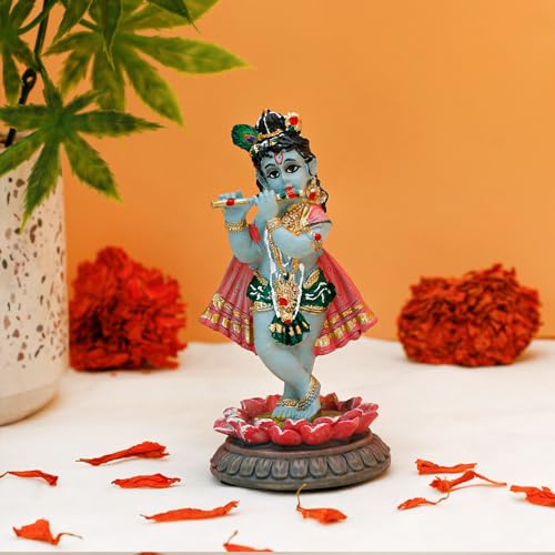 Estatua Krishna para Tablero de Auto 3.9" Polystone miniatura 2