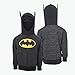 BATMAN Zip Up Hoodie Sweatshirt Face Mask with Built in Superhero Kids...