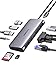 Produktbild UGREEN Revodok USB C Docking Station Dual Display 10 IN 1 USB C Hub mit HDMI, VGA, 3X USB 3.0, PD 100W, Gigabit Ethernet, 3.5mm Aux, SD/TF Kompatibel mit MacBook Pro/Air, Surface usw.