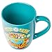 Silver Buffalo Scooby Doo Group Mystery Machine Flowers Jumbo Curved Ceramic Mug, 25 Ounces