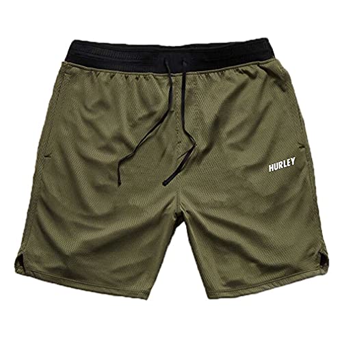 Short Hurley Explore Trails Mesh anti-transpiration Olive S homme