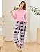 Ekouaer 2 Pack Women Pajama Long Sleeve Sleepwear Soft Loungewear Pjs Sets with Pockets S-XXL Light Pink Plaid/Grey Plaid Small
