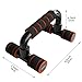 Readaeer Push Up Bars Gym Exercise Equipment Fitness 1 Pair Pushup Handles with Cushioned Foam Grip and Non-Slip Sturdy Structure Push Up Bars for Men & Women (Orange)
