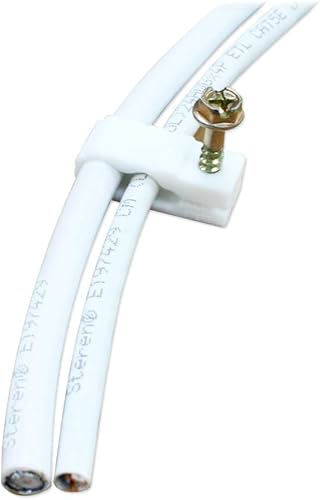 Miniatura 56 de STEREN Clips coaxiales para cables - Soporte para cables - Clips de alambre - Clips laterales para colgar - Soporte de cable para escritorio