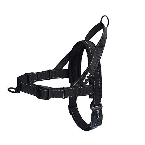 Dogfad No-Pull Dog Harness, Mesh Padded Vest Harness, Adjustable Reflective Pet Vest with Handle, Easy Control for Small Medium Large Dogs Outdoor Training and Walking...