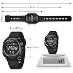 COSSINIGE Mens Gold Digital Waterproof Running Wrist Watch for Men Military Sports Tactical Dive Cheap Men's Wrist Watches Digital Black and Silver - Image 4
