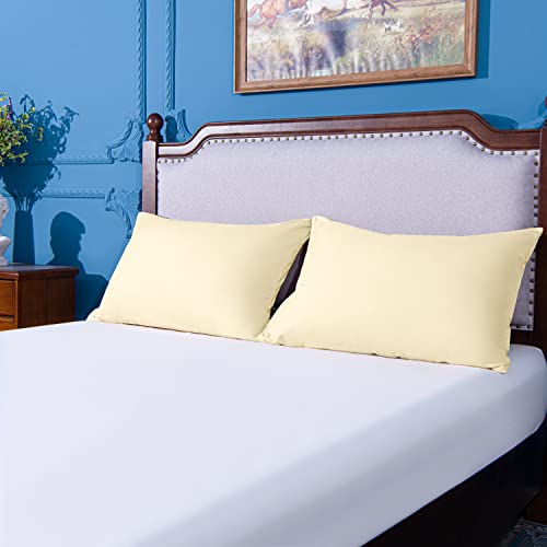 Image of NTBAY Queen Microfiber Pillowcases, 4 Pack, 20 x 30, Ivory