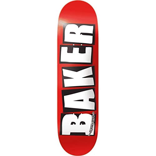 Baker Plateau Skate Brand Logo White 7.56 x 31.25