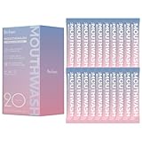 Travel Size Mouthwash,Peach Flavored Mini Mouthwash Travel Size for Fresh Breath,Individual Packaged Hotels Portable Whitening Mouthwash Toiletries Products 0.5 Fl Oz Each(Pack of 20).