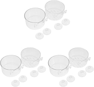 POPETPOP Copos de Plantas Aquáticas Copos de Verme Vermelho 6 Peças Suporte de Planta de de Plantas Aquáticas Acrílico Decoração de Aquário para Decoração de Aquário de Tanque de