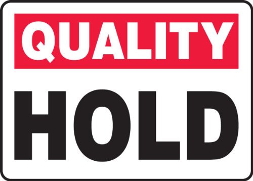 Plaque plastique Quality Hold pour signalisation de zone de tri