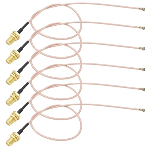 exgoofit SMAXA_v^[ - IPX U.FL RG178 P[u 6{pbN 12C`(30cm) SMA MHF1 UFL ᑹWp[P[u WiFi[^[AAeiAZLeBJAGPSfoCXp