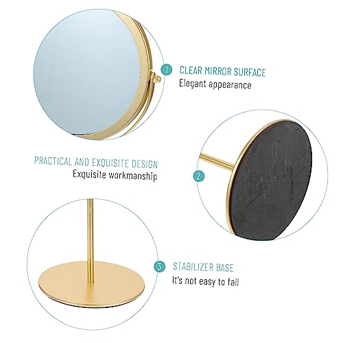 Espejo de tocador giratorio decorativo para maquillaje miniatura 6