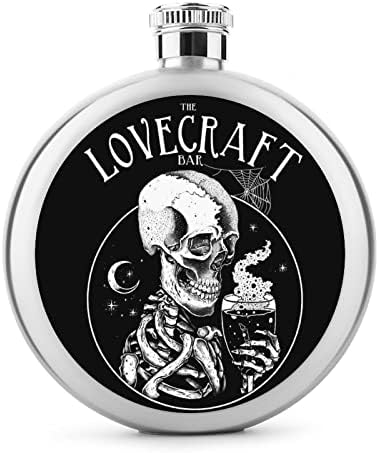 Drinking Bar Skull 5oz Liquor Flask Stainless Steel Wine Flask Round Whiskey Portable Alcohol Hip Pitcher for Men And Women