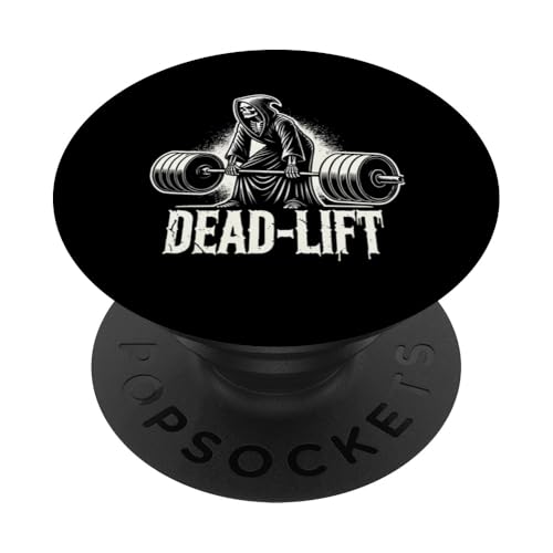 Dead-Lift – Faucheuse Halloween Gym Entraînement Bodybuilding PopSockets PopGrip Adhésif